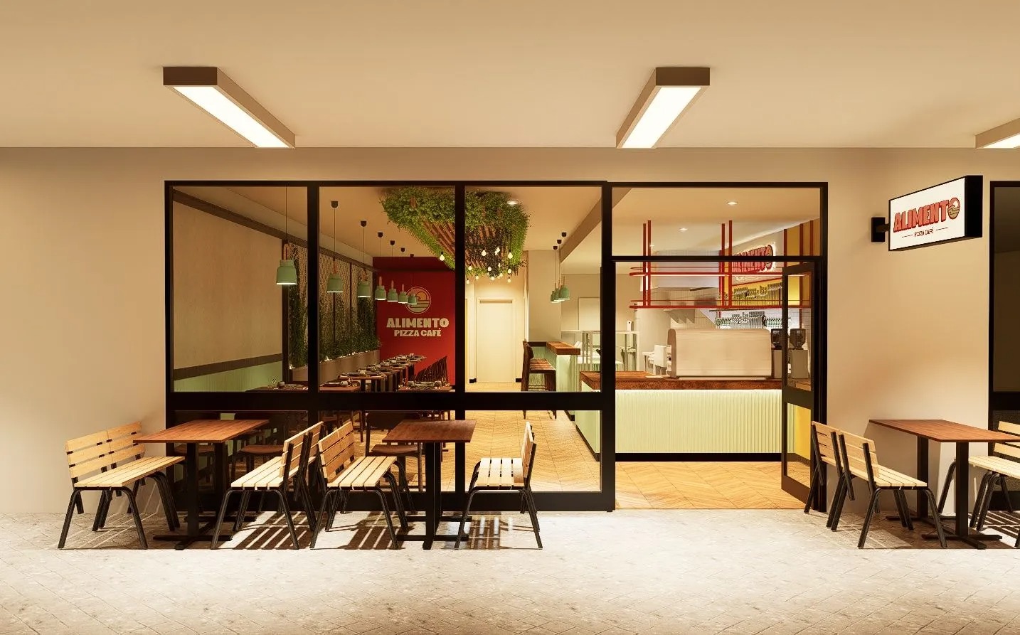 Alimento Pizza Café storefront